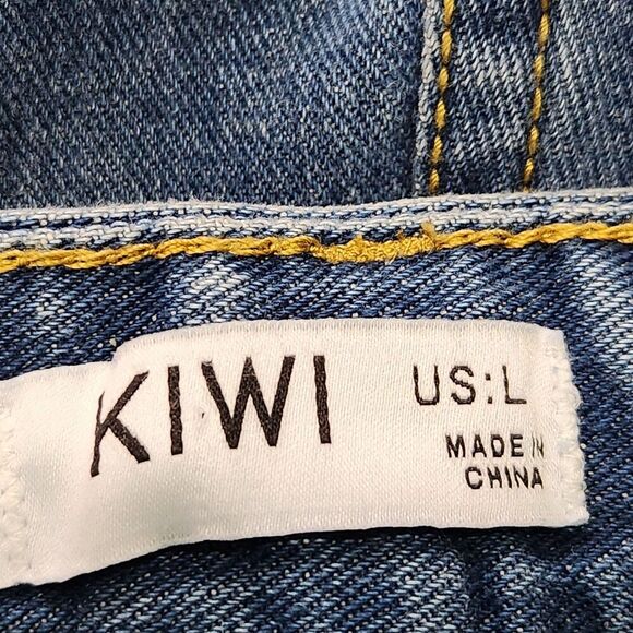 Kiwi Denim Jeans Womens Size Large Blue Color Drop Rhinestones. - Picture 10 of 16